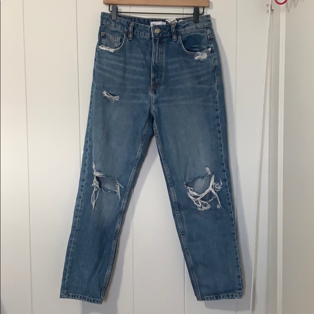 Zara ripped jeans